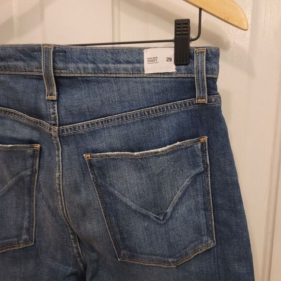 Hudson High Rise Zooey Straight Crop Jeans Size 29 - Picture 8 of 8